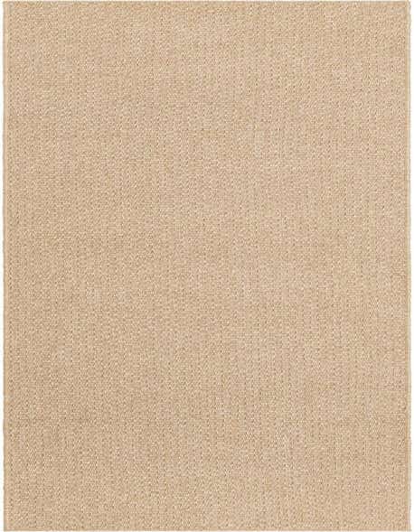 A 12 ft runner rug in a textured flatweave pattern, featuring warm brown and tan tones.