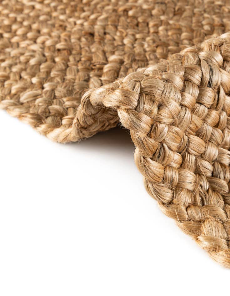 Detail image of  2' 7 x 10'  Hand Heirloom Braided Jute Runner Rug