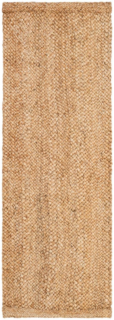  2' 7 x 8'  Hand Heirloom Braided Jute Runner Rug