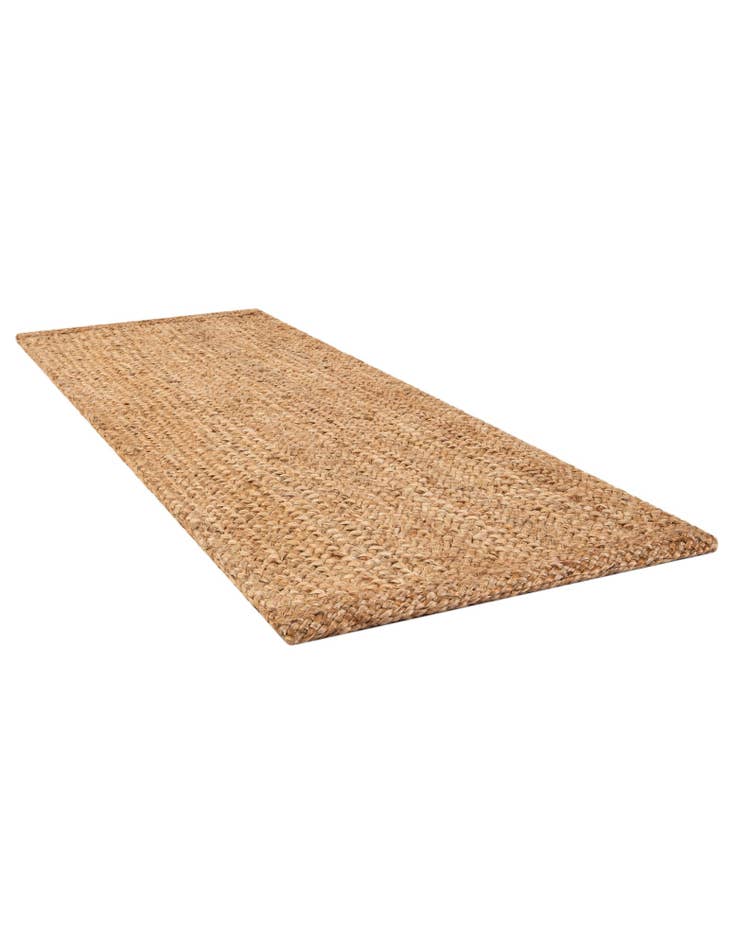 Detail image of  2' 7 x 8'  Hand Heirloom Braided Jute Runner Rug