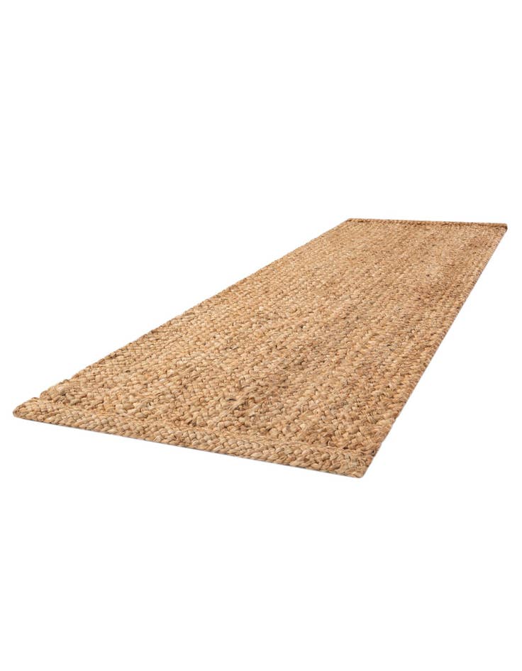 Detail image of  2' 7 x 8'  Hand Heirloom Braided Jute Runner Rug