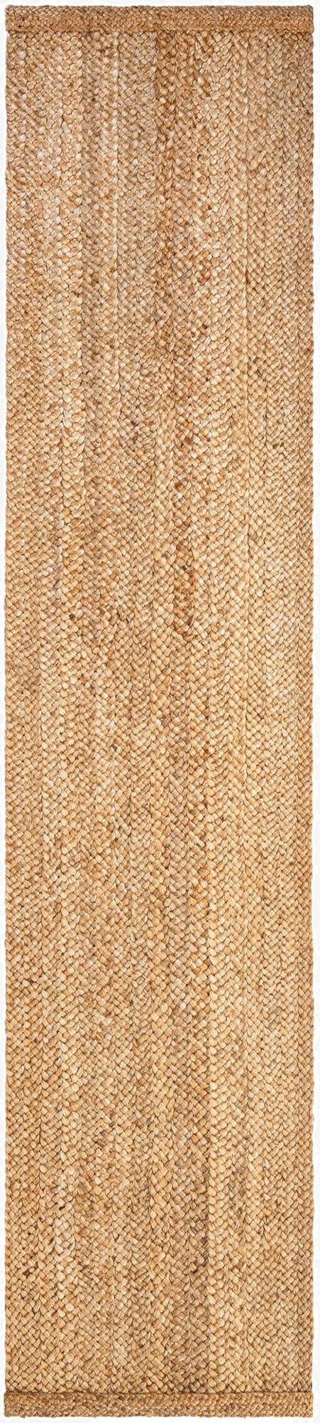  2' 7 x 12'  Hand Heirloom Braided Jute Runner Rug