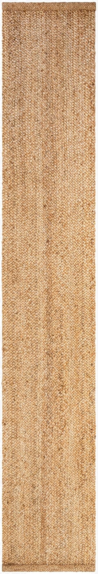  2' 7 x 16' 5  Hand Heirloom Braided Jute Runner Rug