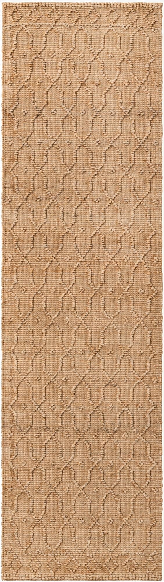 2' 7 x 9' 10  Hand Woven Larsa Jute Runner Rug