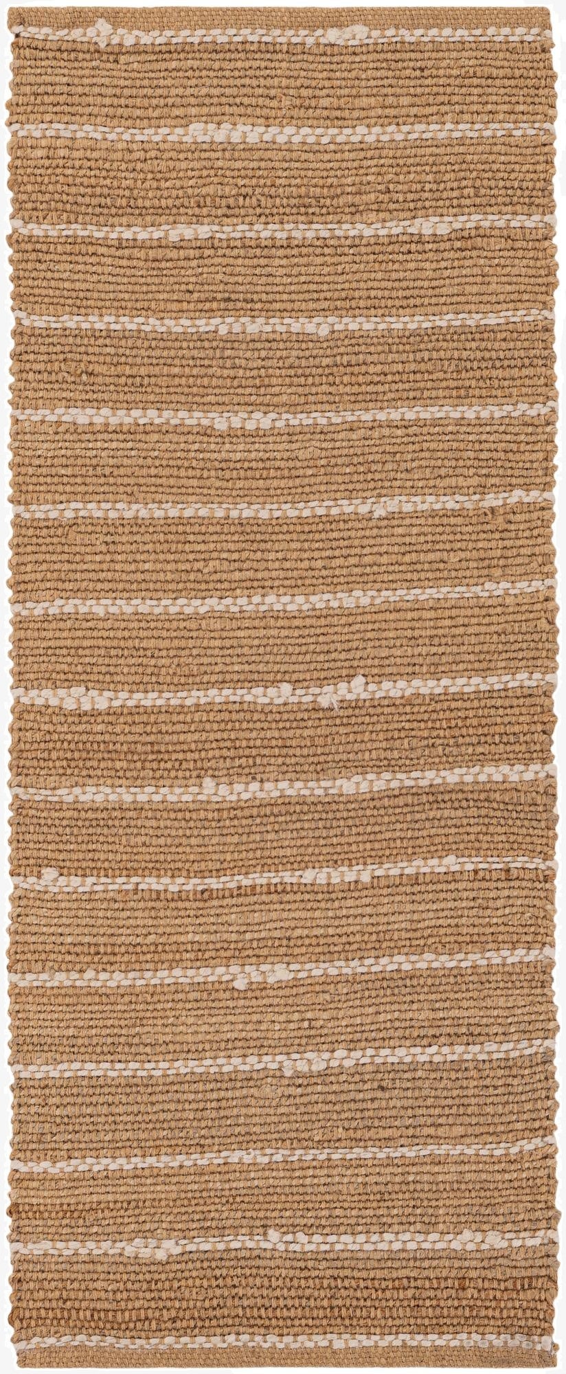  2' x 5' 1  Hand Braided Laurel Handwoven Jute Runner Rug