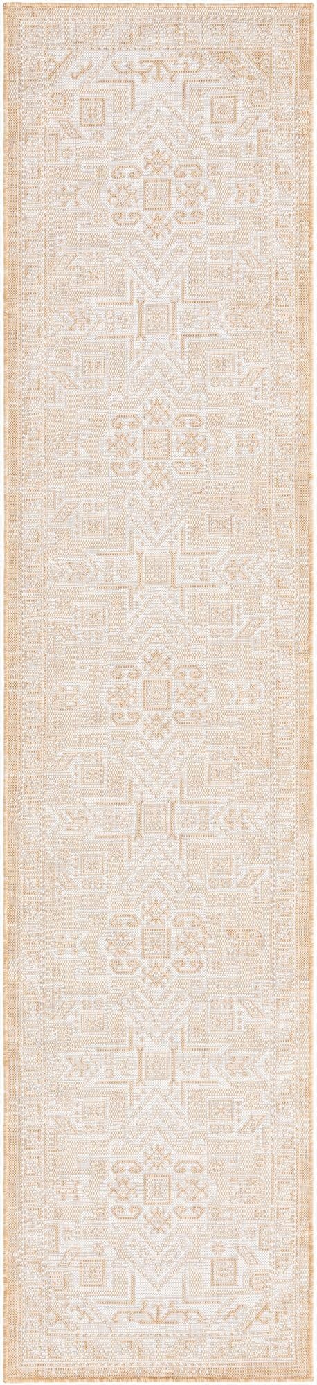  2' 7 x 12'  Washable Aztec Indoor / Outdoor Runner Rug