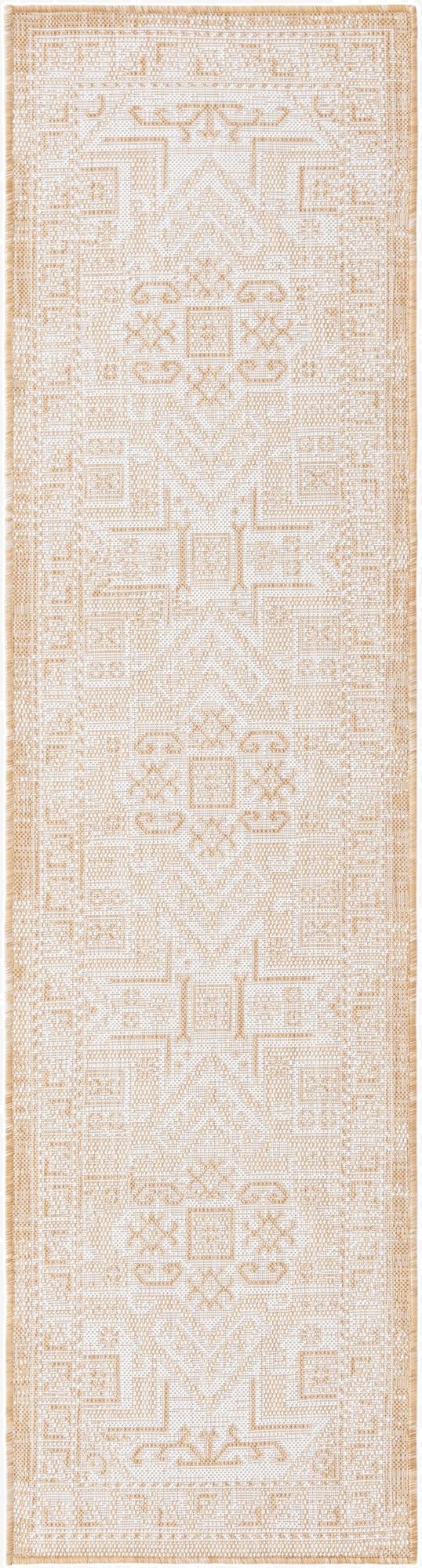  2' x 8'  Washable Aztec Indoor / Outdoor Runner Rug