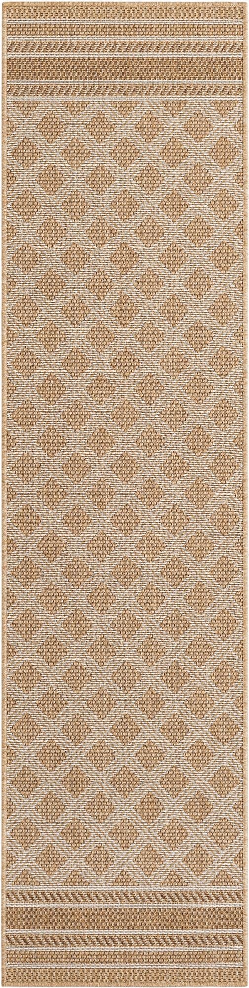  2' x 8'  Washable Lattice Indoor / Outdoor Runner Rug