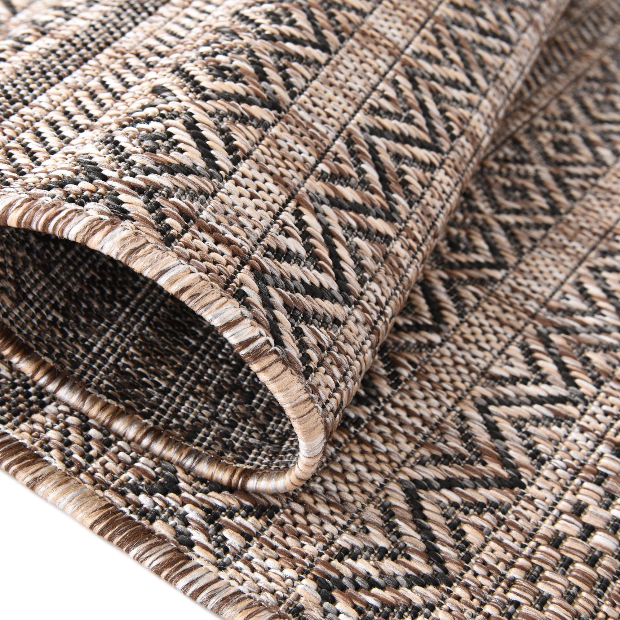 Natural 2' x 6' Ribbon Indoor / Outdoor Runner Rug | Rugs.com