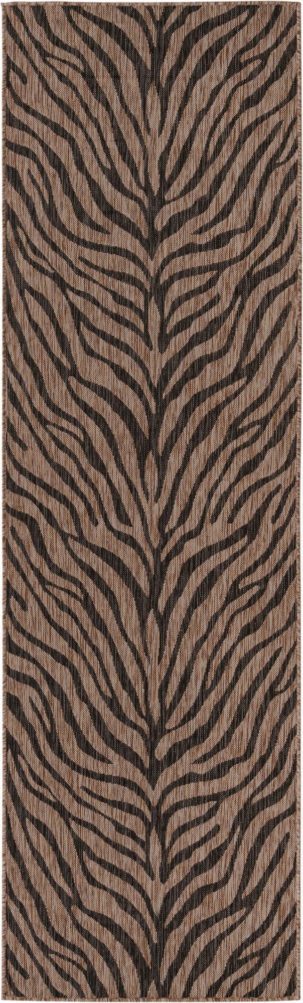  3' x 10'  Washable Safari Indoor / Outdoor Runner Rug