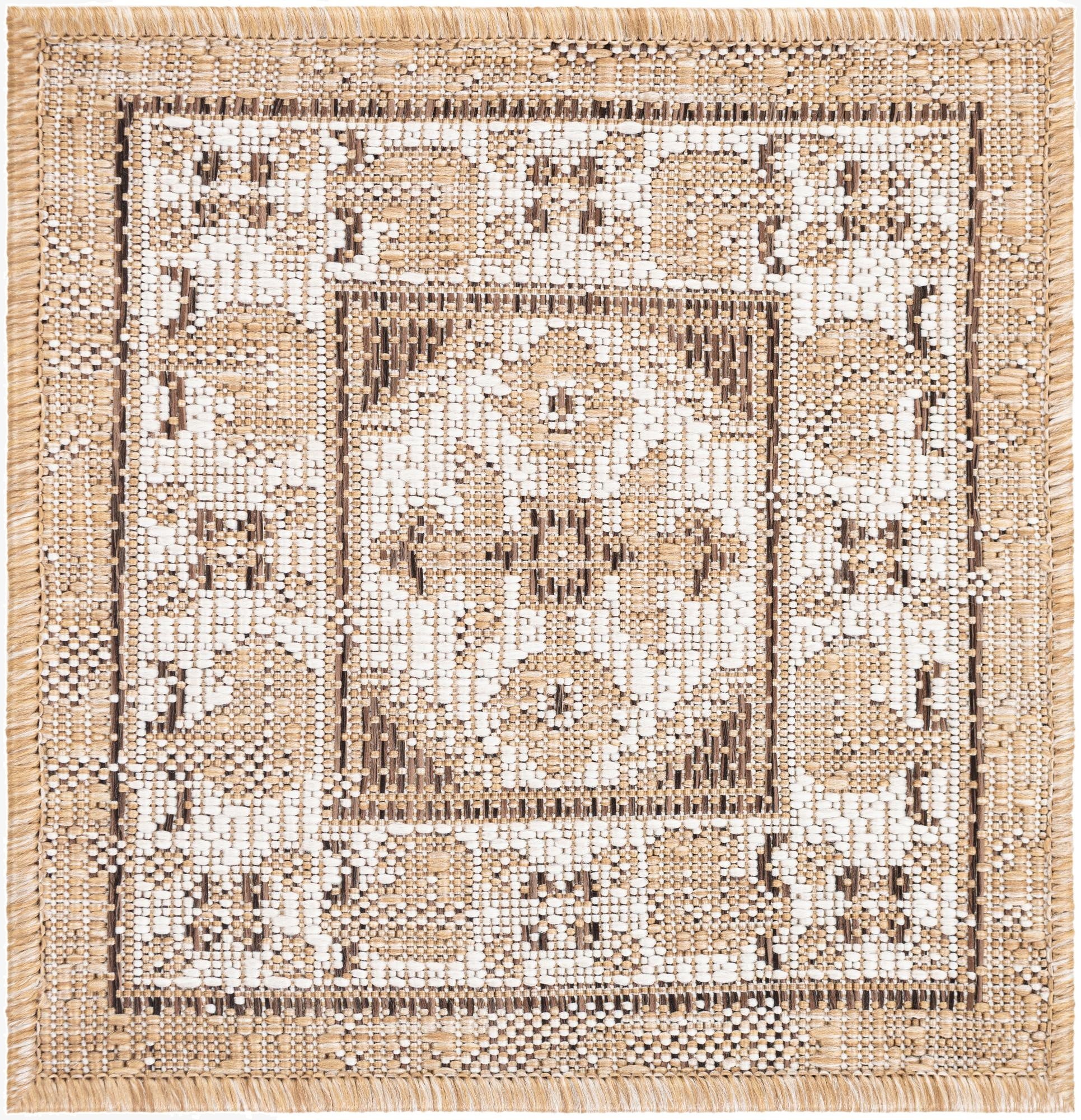  1' 4 x 1' 4  Washable Traditional Indoor / Outdoor Sample Rug