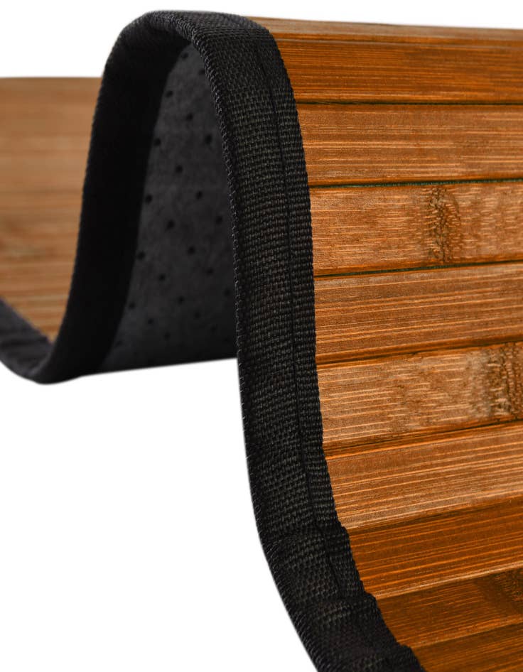 Detail image of  5' 3 x 5' 3 Bamboo Square Rug