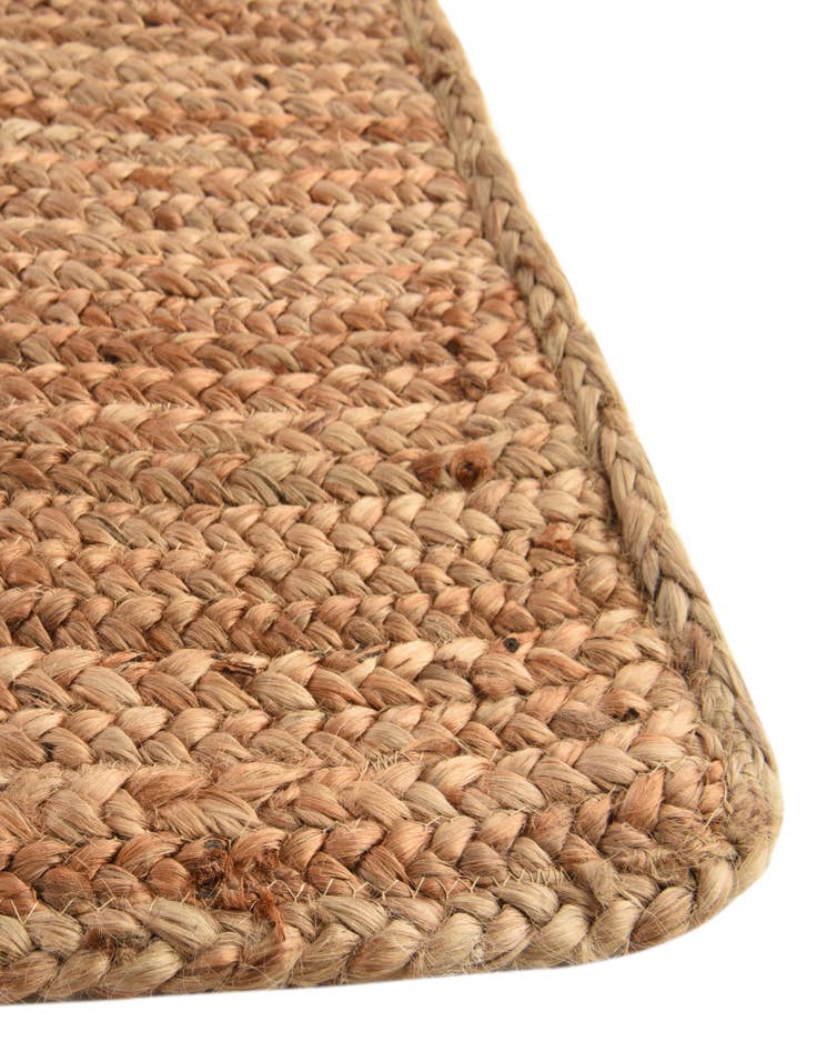 Detail image of  7' 10 x 7' 10  Hand Braided Jute Luxe Square Rug