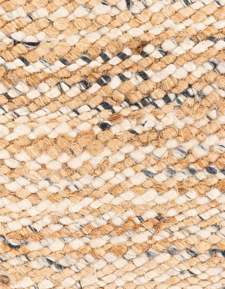Detail image of  2' x 2'  Hand Braided Jute Square Rug