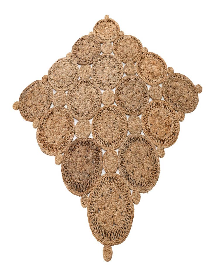 Detail image of  4' 1 x 4' 1  Hand Braided Jute Square Rug