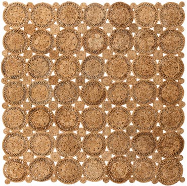  7' 10 x 7' 10  Hand Braided Jute Square Rug