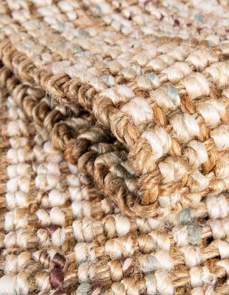 Detail image of  7' 10 x 7' 10  Hand Woven Chunky Jute Square Rug