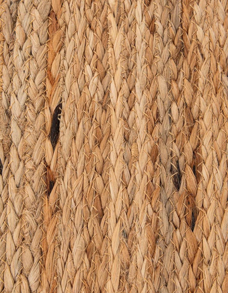Detail image of  7' x 7' 3  Hand Hand Braided Jute Square Rug