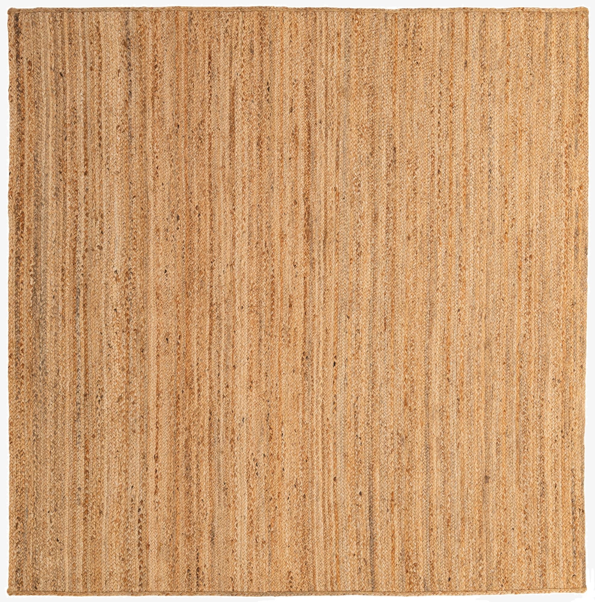  7' x 7' 3  Hand Hand Braided Jute Square Rug