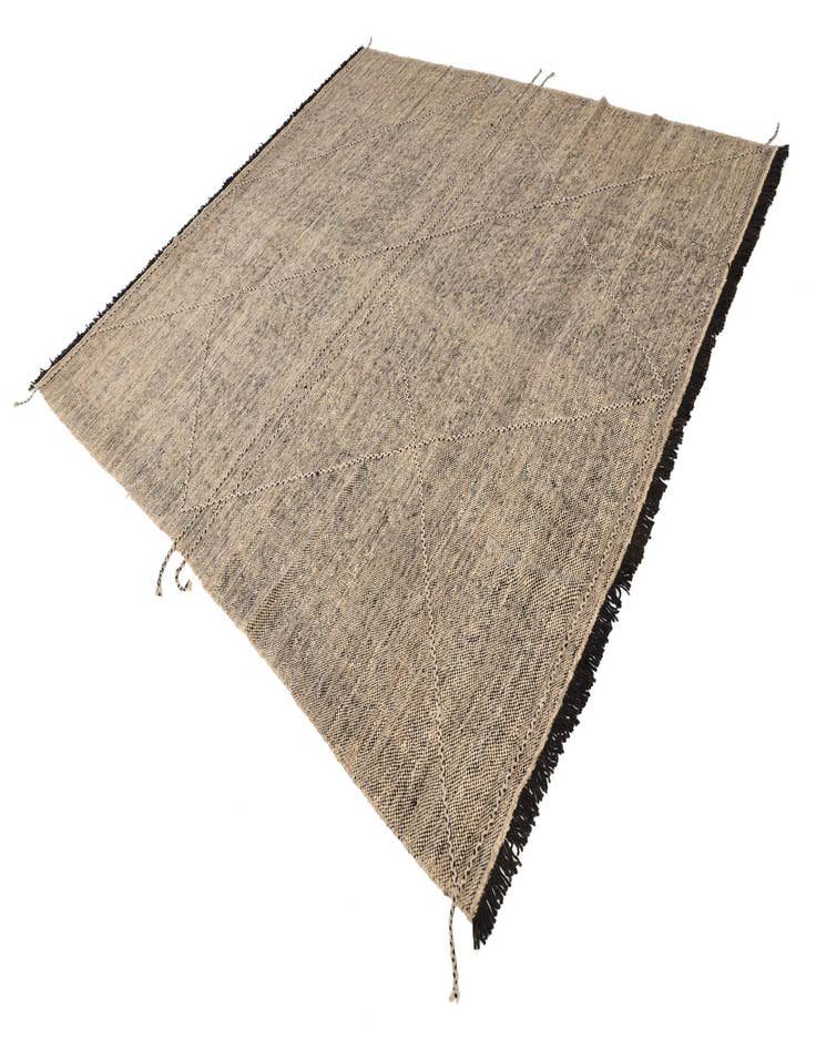 Detail image of  8' 10 x 9' 9  Hand Knotted Moroccan Wool Square Rug