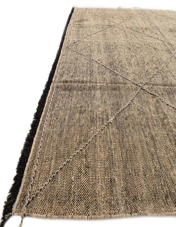 Detail image of  8' 10 x 9' 9  Hand Knotted Moroccan Wool Square Rug