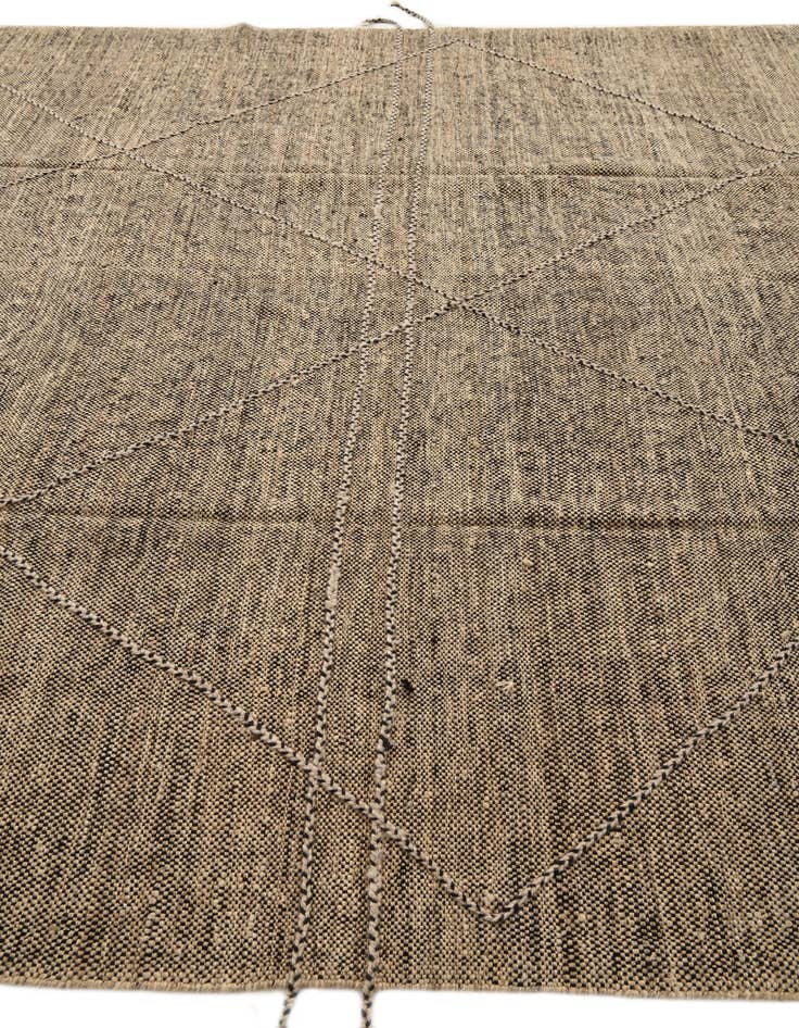 Detail image of  8' 10 x 9' 9  Hand Knotted Moroccan Wool Square Rug
