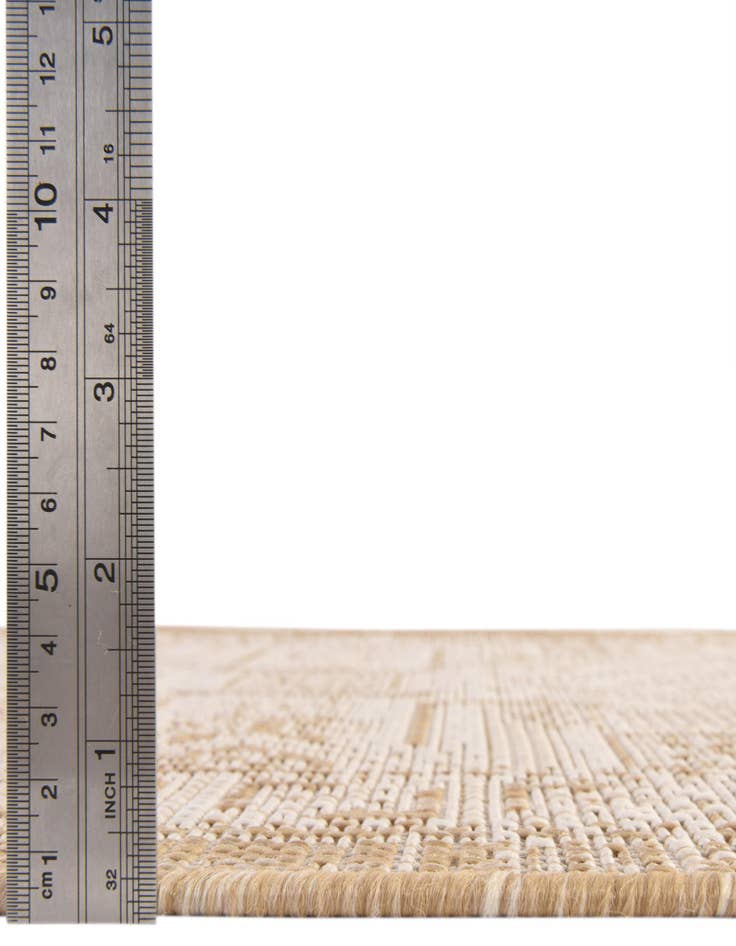 Detail image of  5' 3 x 5' 3  Washable Aztec Indoor / Outdoor Square Rug