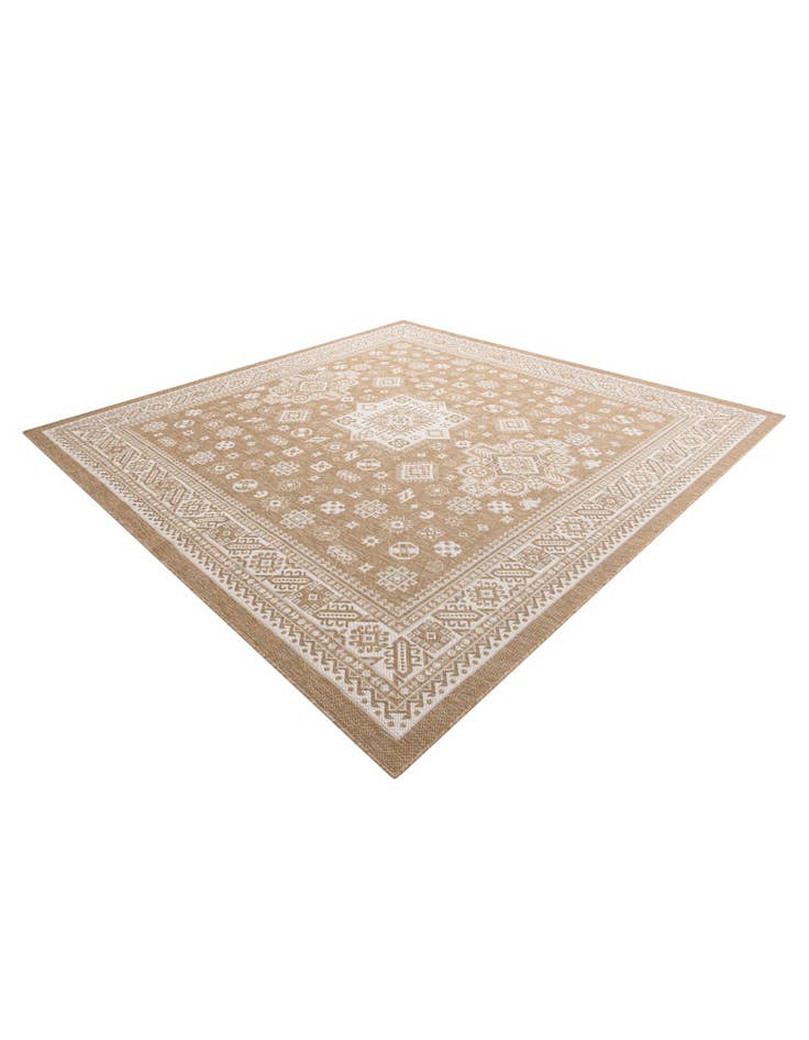 Detail image of  10' x 10'  Washable Aztec Indoor / Outdoor Square Rug