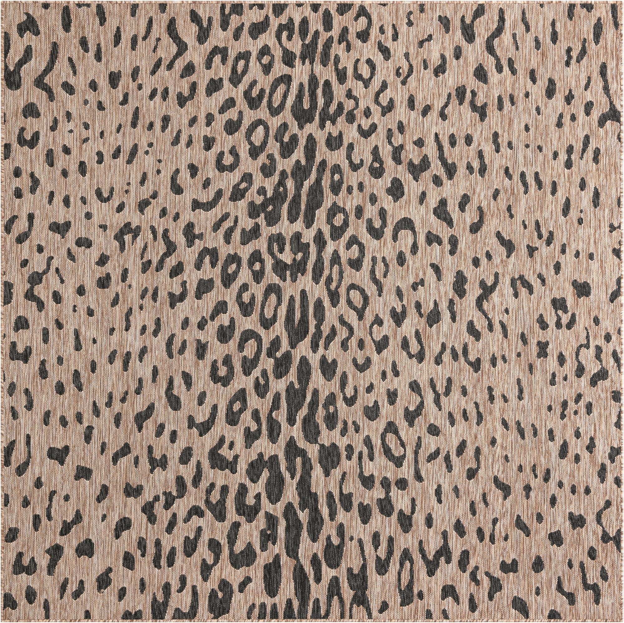  7' 10 x 7' 10  Washable Safari Indoor / Outdoor Square Rug