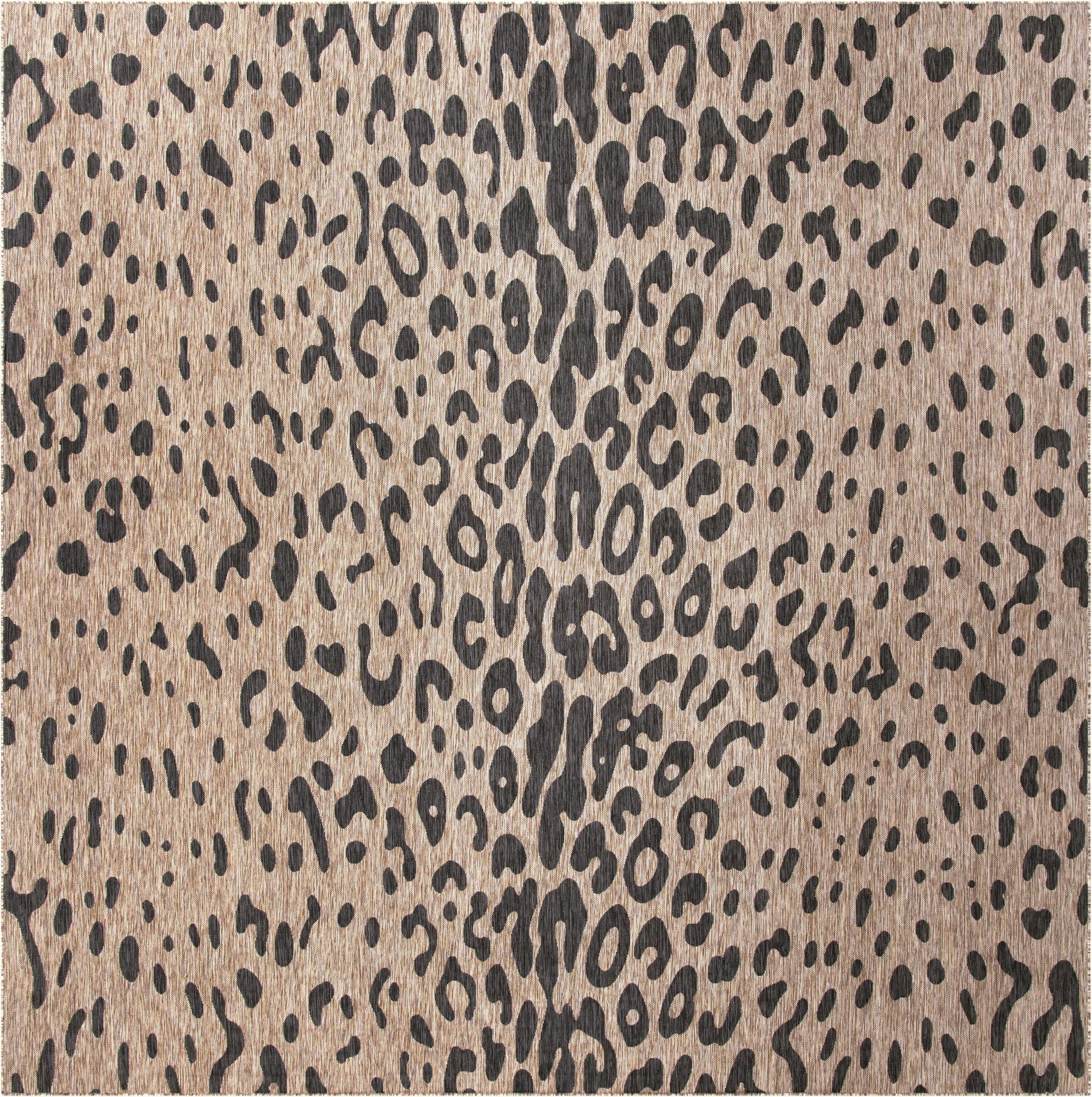  13' x 13'  Washable Safari Indoor / Outdoor Square Rug