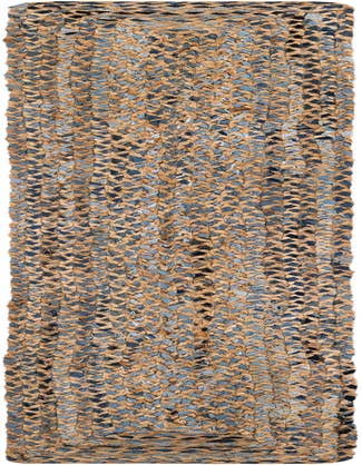 Detail image of  1' 2 x 8'  Hand Braided Chindi Table Runner Rug