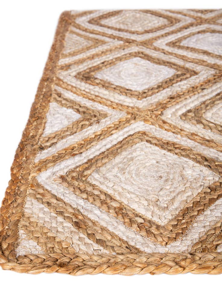 Detail image of  1' 2 x 8'  Hand Braided Jute Table Runner Rug