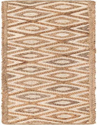 Detail image of  1' 2 x 8'  Hand Braided Jute Table Runner Rug