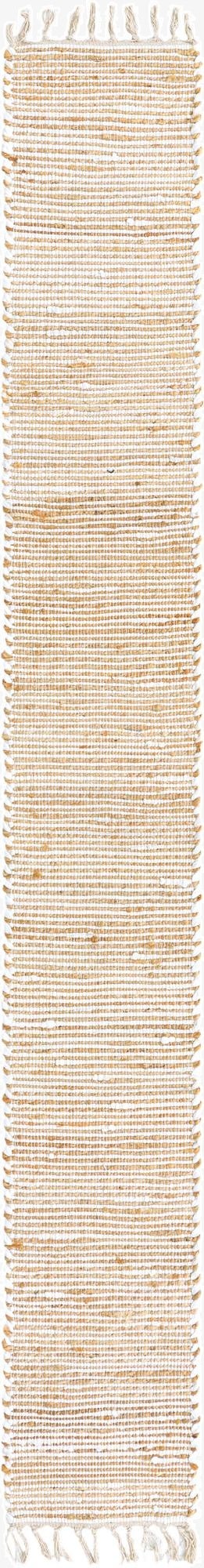  1' 2 x 10'  Hand Woven Chindi Jute Table Runner Rug