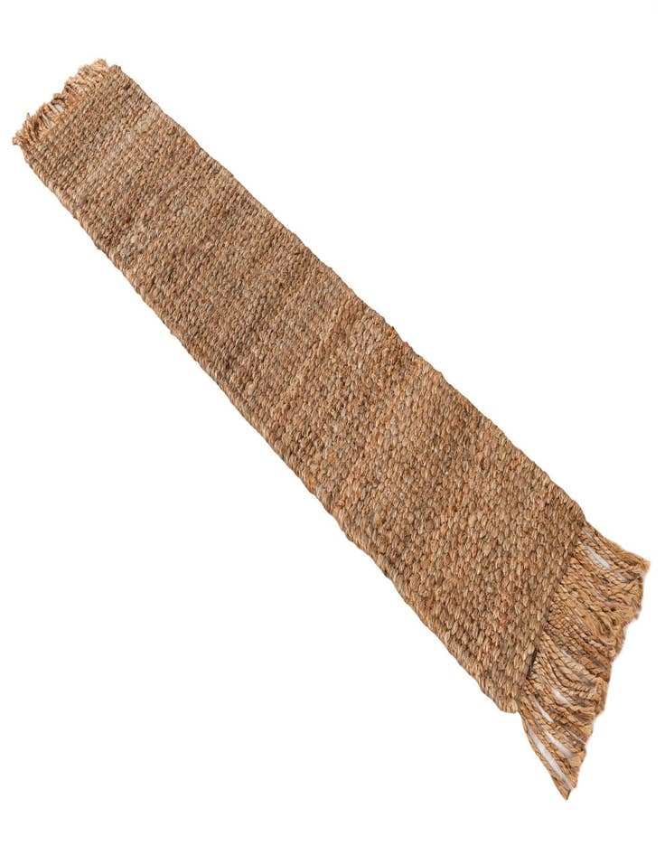 Detail image of  1' 2 x 6' 1  Hand Woven Chunky Jute Table Runner Rug