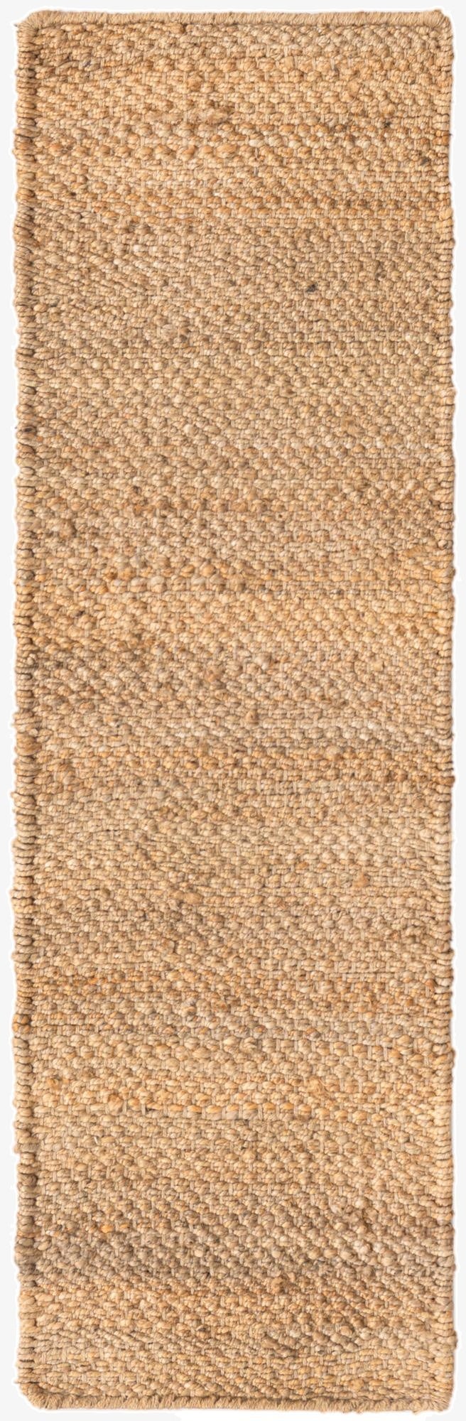  1' 2 x 4' 1  Hand Woven Chunky Jute Table Runner Rug