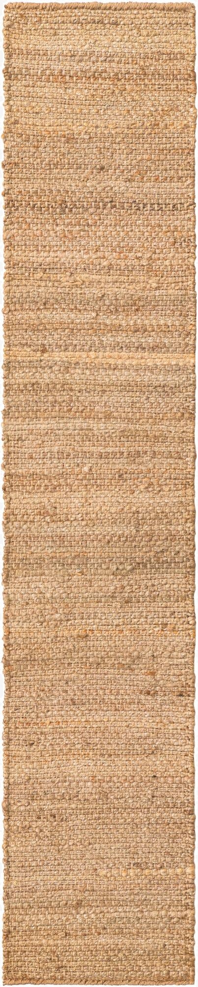  1' 2 x 6' 1  Hand Woven Chunky Jute Table Runner Rug
