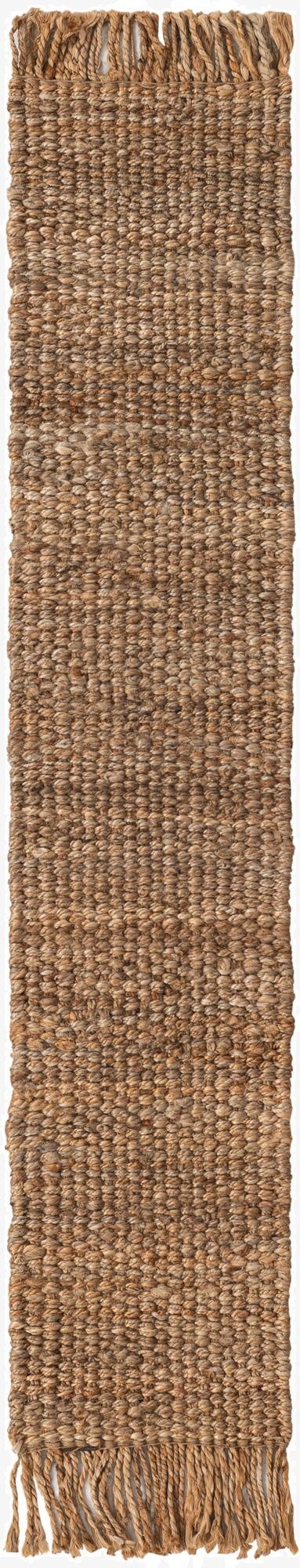  1' 2 x 8'  Hand Woven Chunky Jute Table Runner Rug