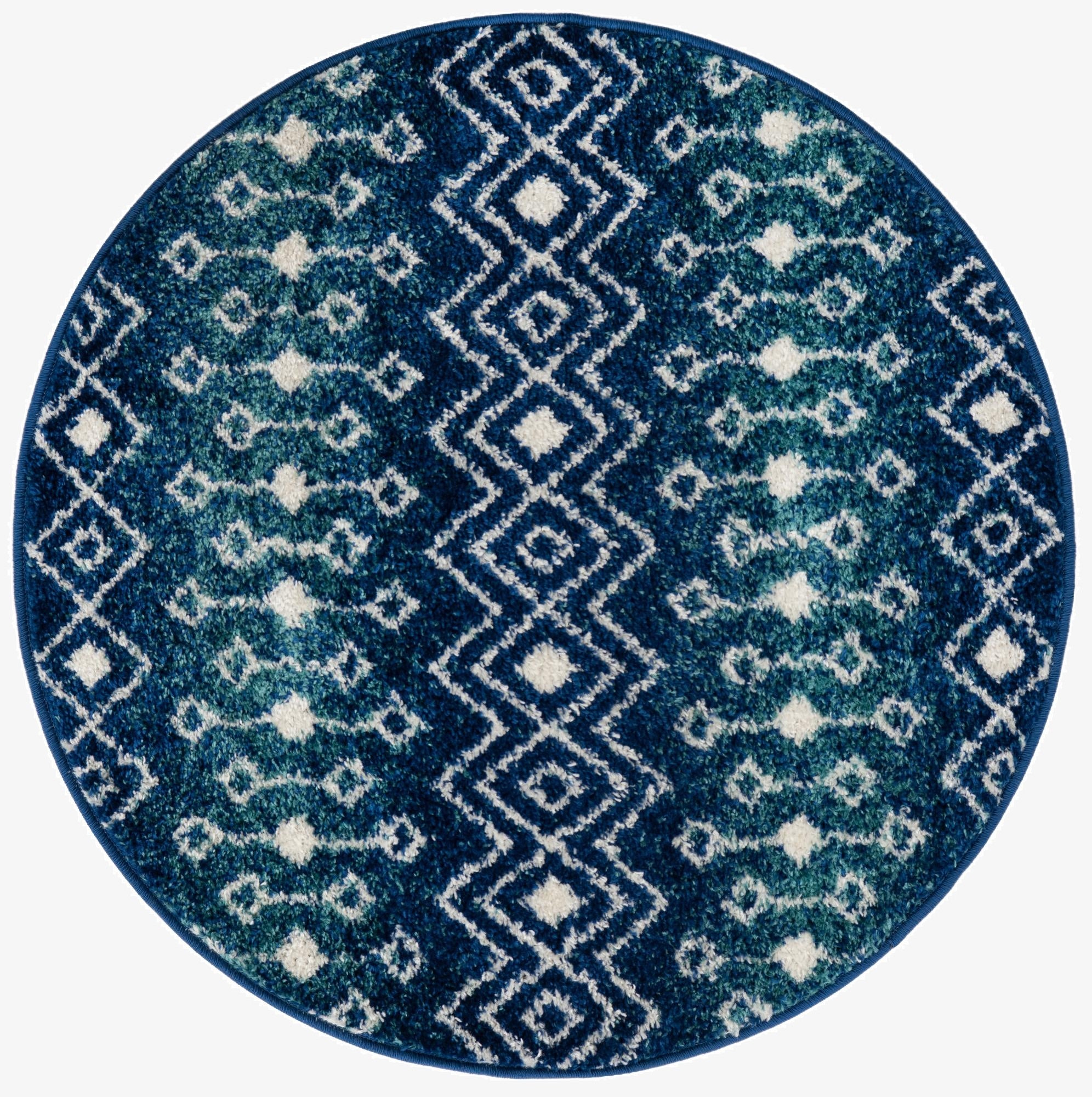  3' x 3' Moroccan Trellis Round Rug