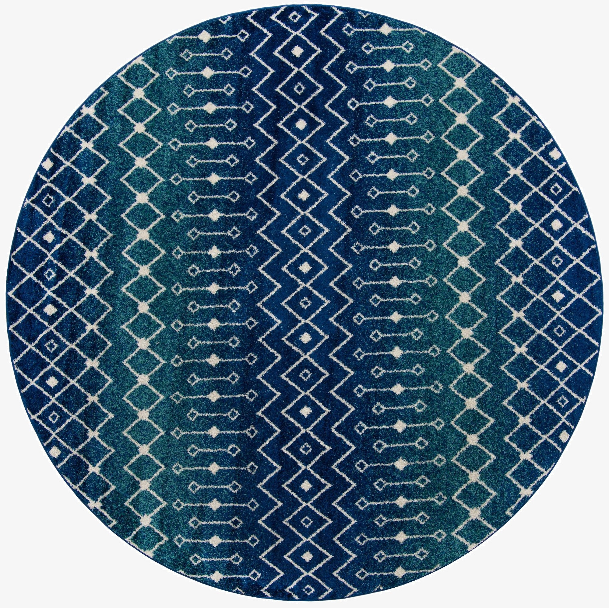  10' x 10' Moroccan Trellis Round Rug