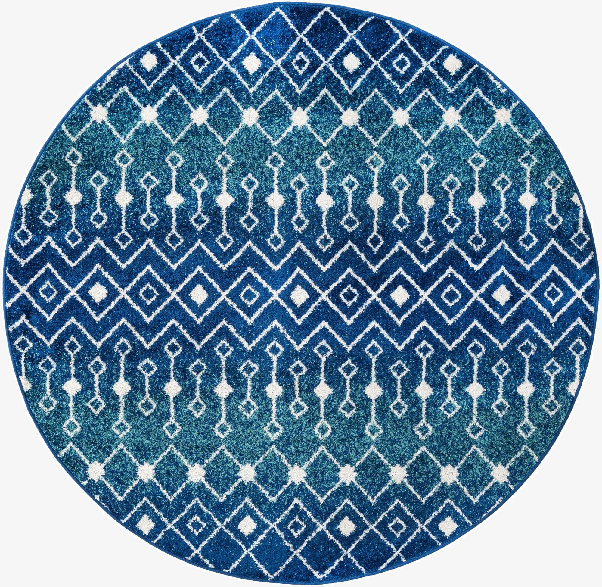  6' x 6' Moroccan Trellis Round Rug