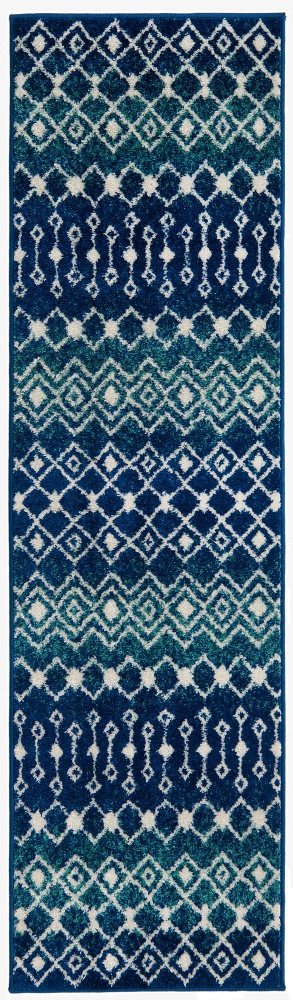  2' x 7' Moroccan Trellis Runner Rug