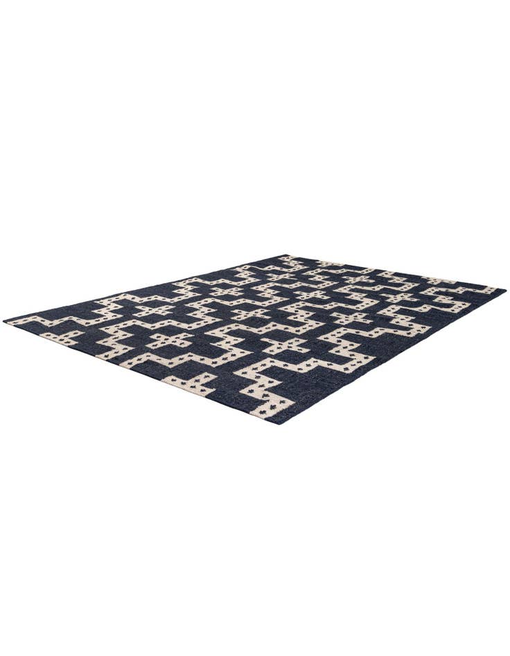 Detail image of  6' 1 x 9'  Hand Woven Kilim Wool Rug