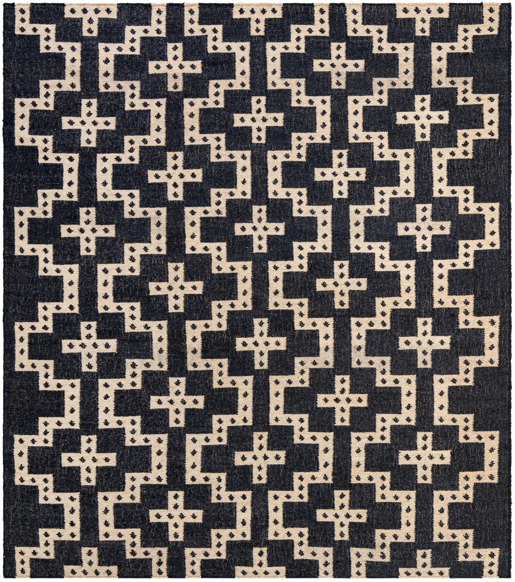 Rug Navy and White Swatch link