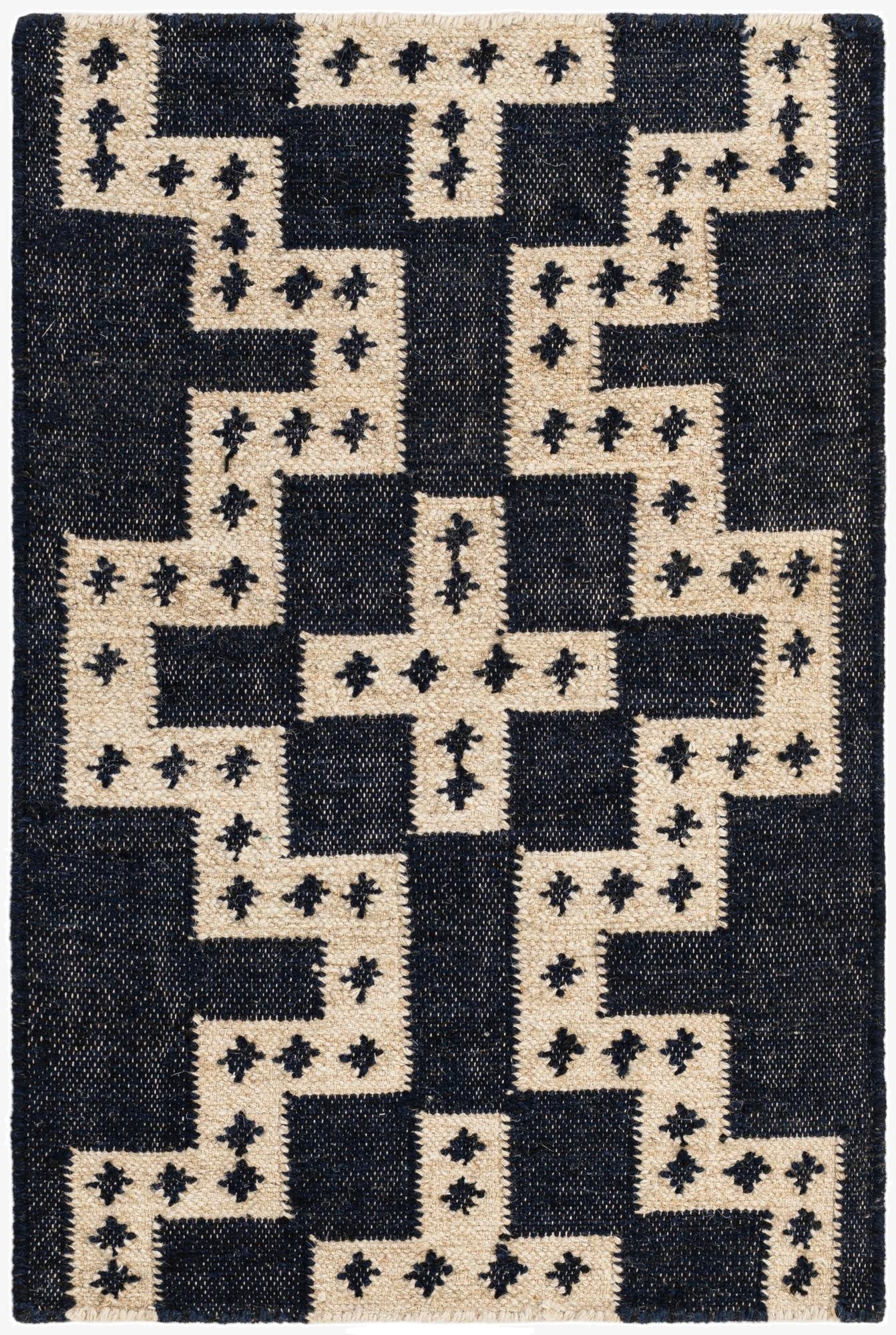  2' x 3' 1  Hand Woven Kilim Wool Rug