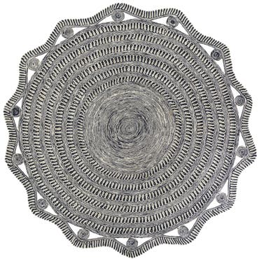  10' x 10'  Hand Braided Jute Round Rug