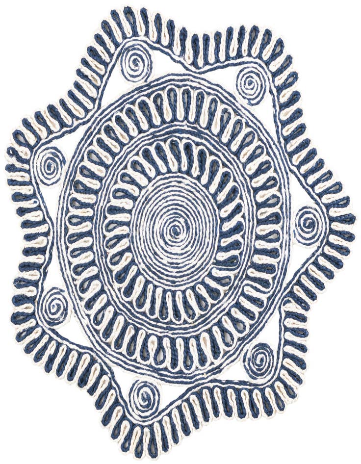 Detail image of  3' 1 x 3' 1  Hand Braided Jute Round Rug