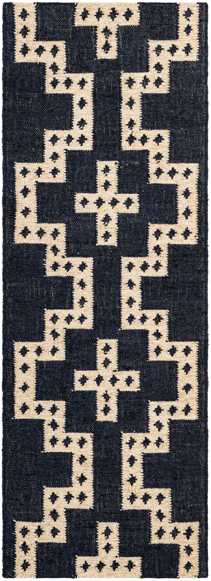 Rug Navy and White Swatch link