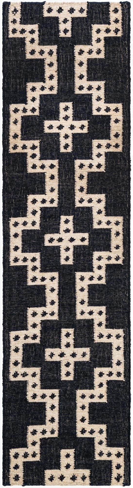  2' x 8'  Hand Woven Kilim Wool Runner Rug