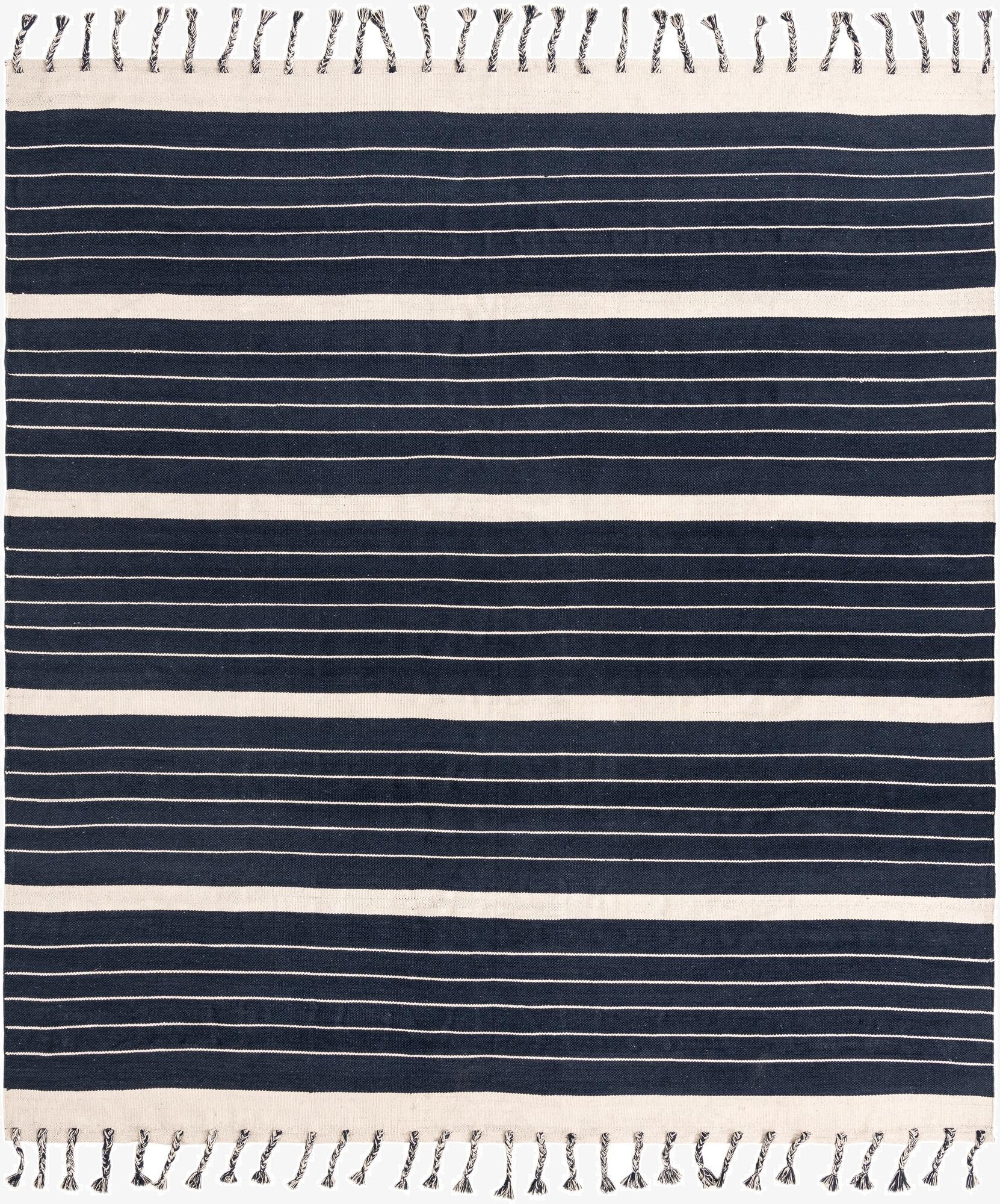  10' x 10'  Hand Woven Chindi Cotton Square Rug